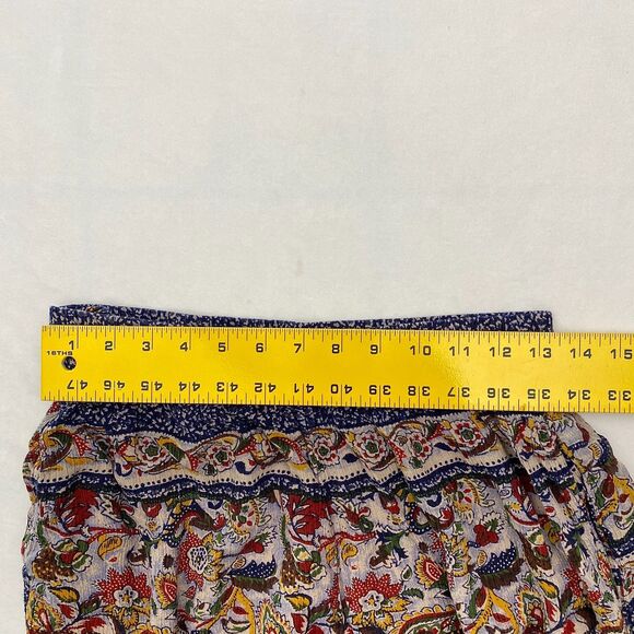 Blue Earth Boho Pants Pull On Lightweight Pockets Multicolor Womens Medium - Picture 7 of 11